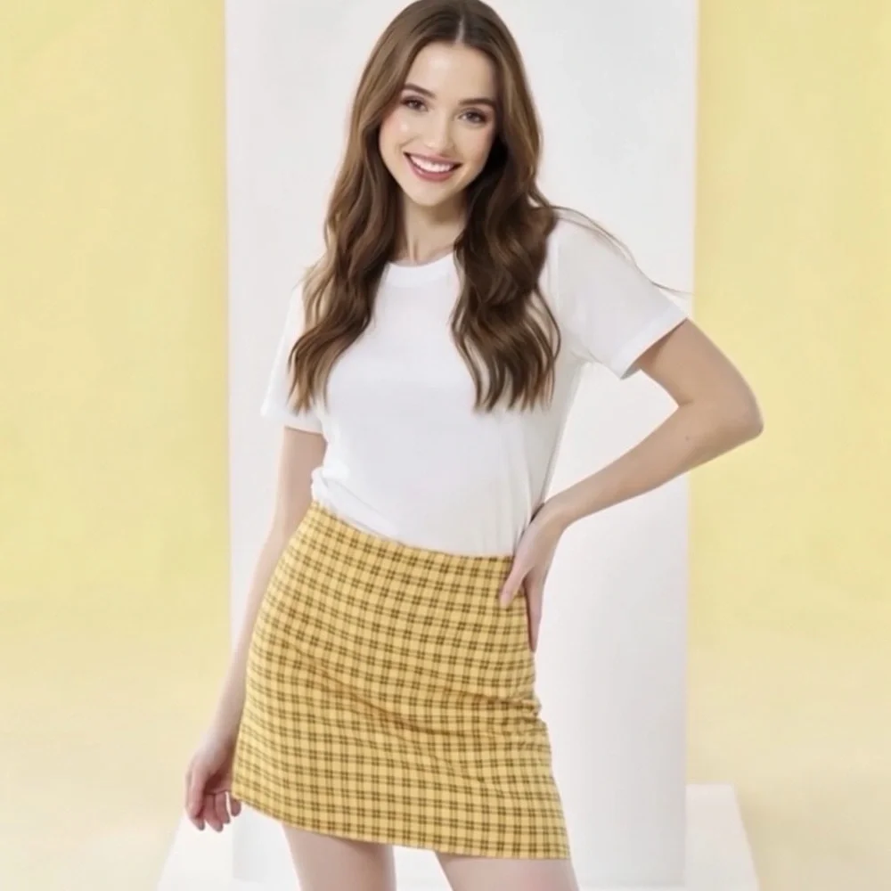 UO Gretchen Plaid Mini Skirt